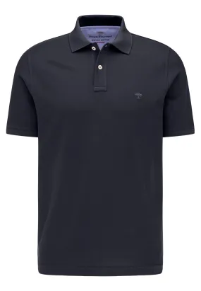 FYNCH HATTON Pique Polo Shirt - Men's Supima Cotton – Navy