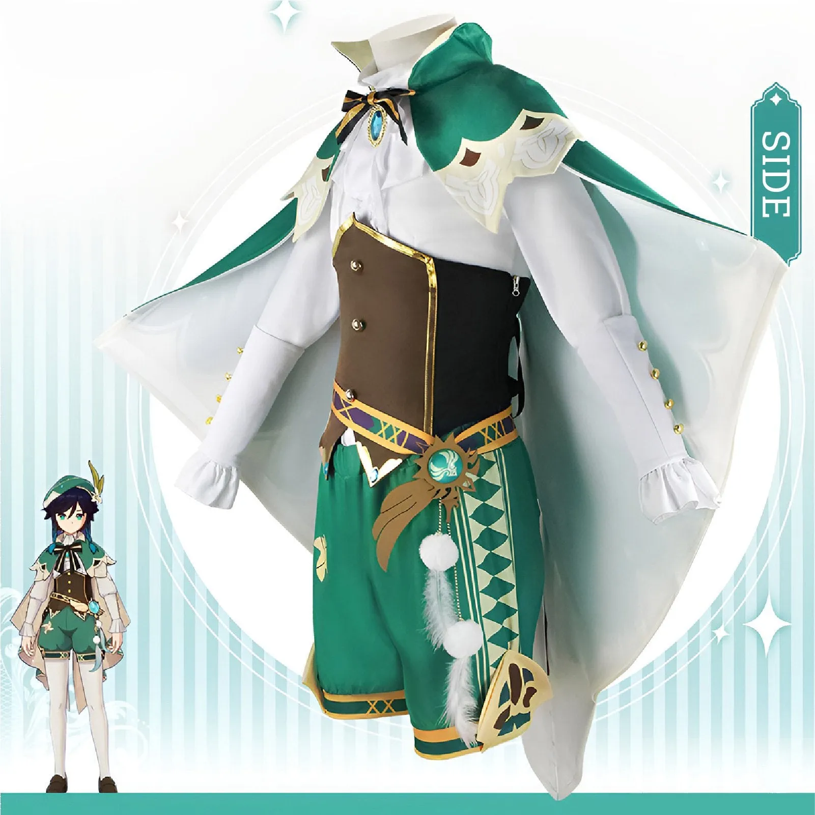 Genshin Impact Venti Cosplay Costume