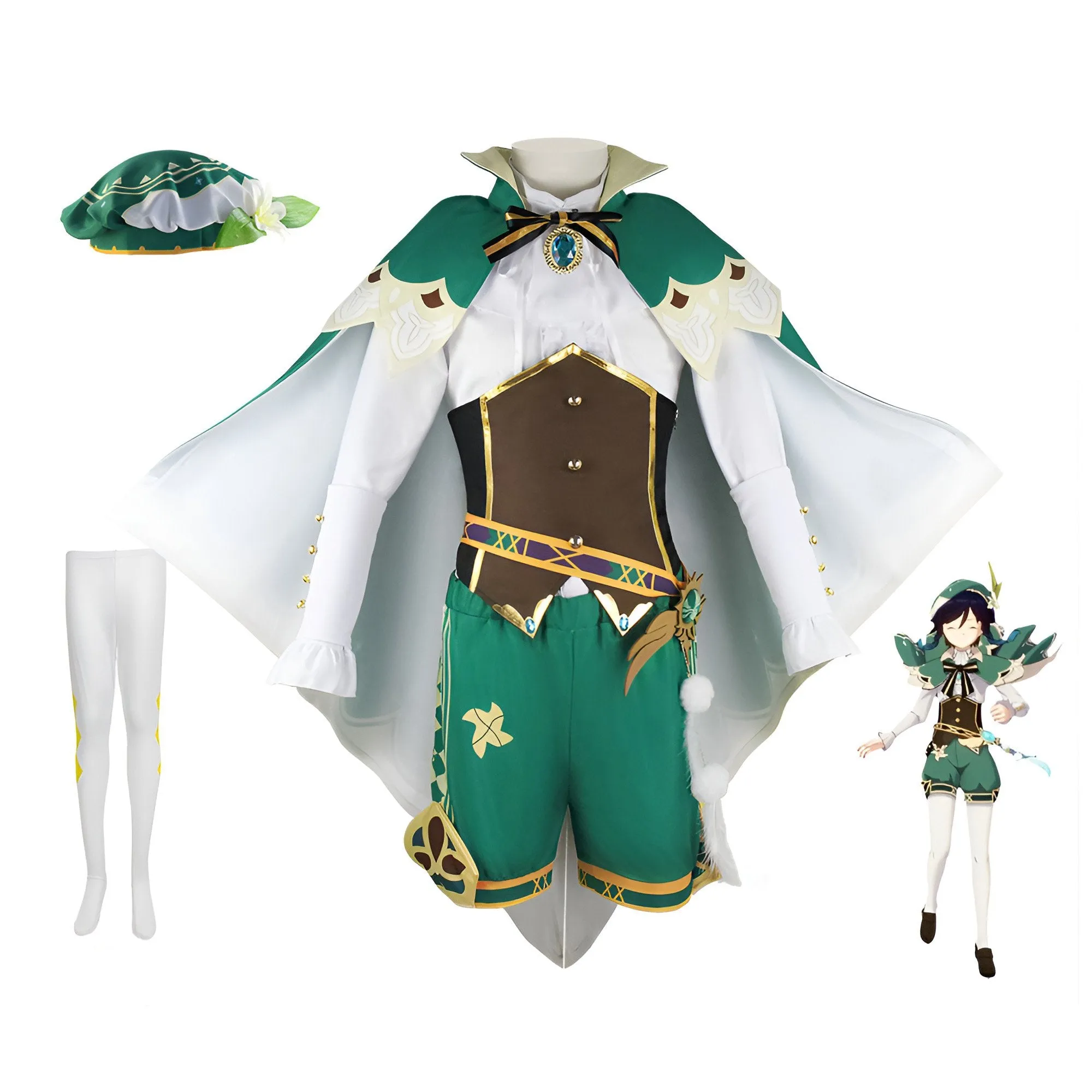 Genshin Impact Venti Cosplay Costume