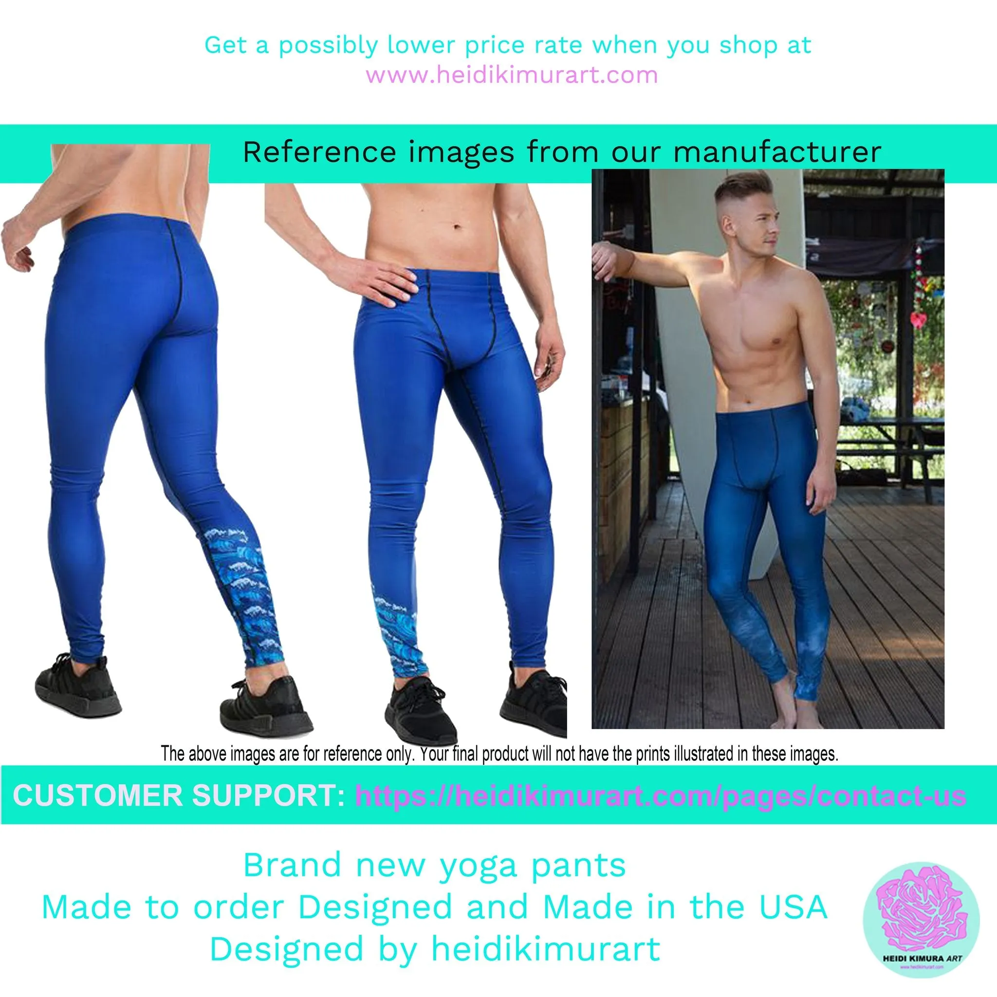 Green Stripes Best Men's Leggings, Colorful Vertically Striped Meggings Running Tights-Made in USA/EU/MX