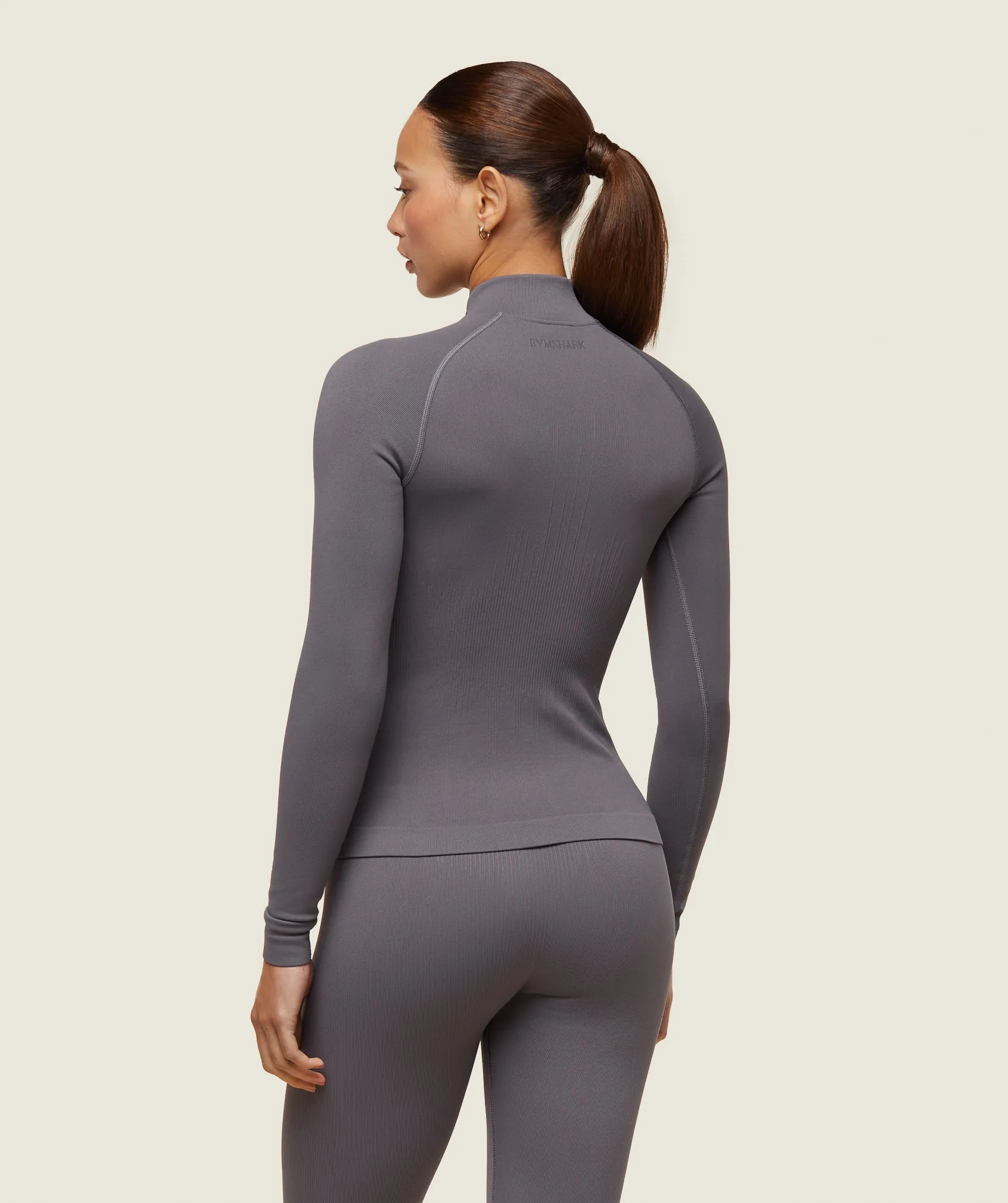 Gymshark everywear Seamless Turtleneck - Brushed Grey