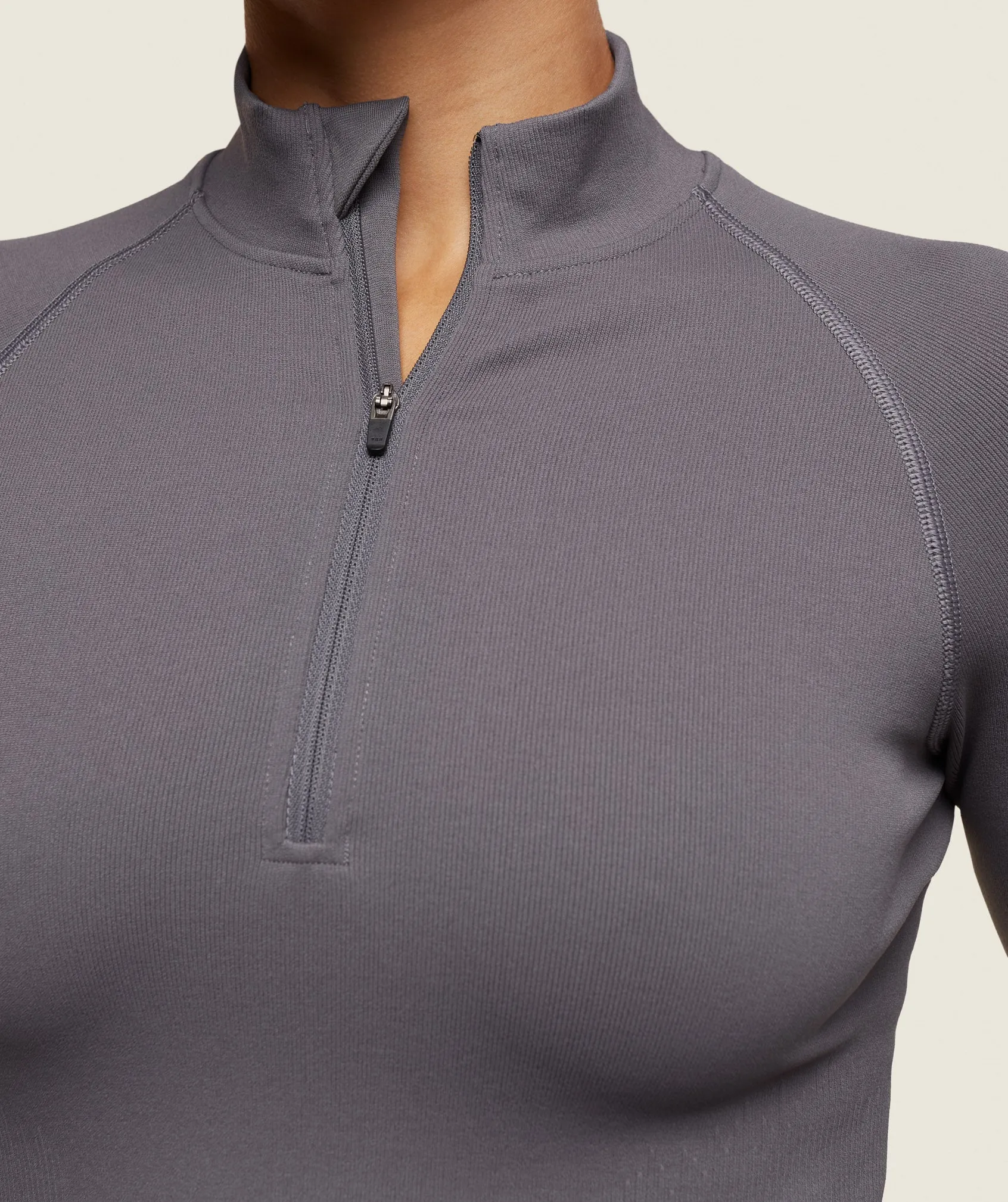 Gymshark everywear Seamless Turtleneck - Brushed Grey