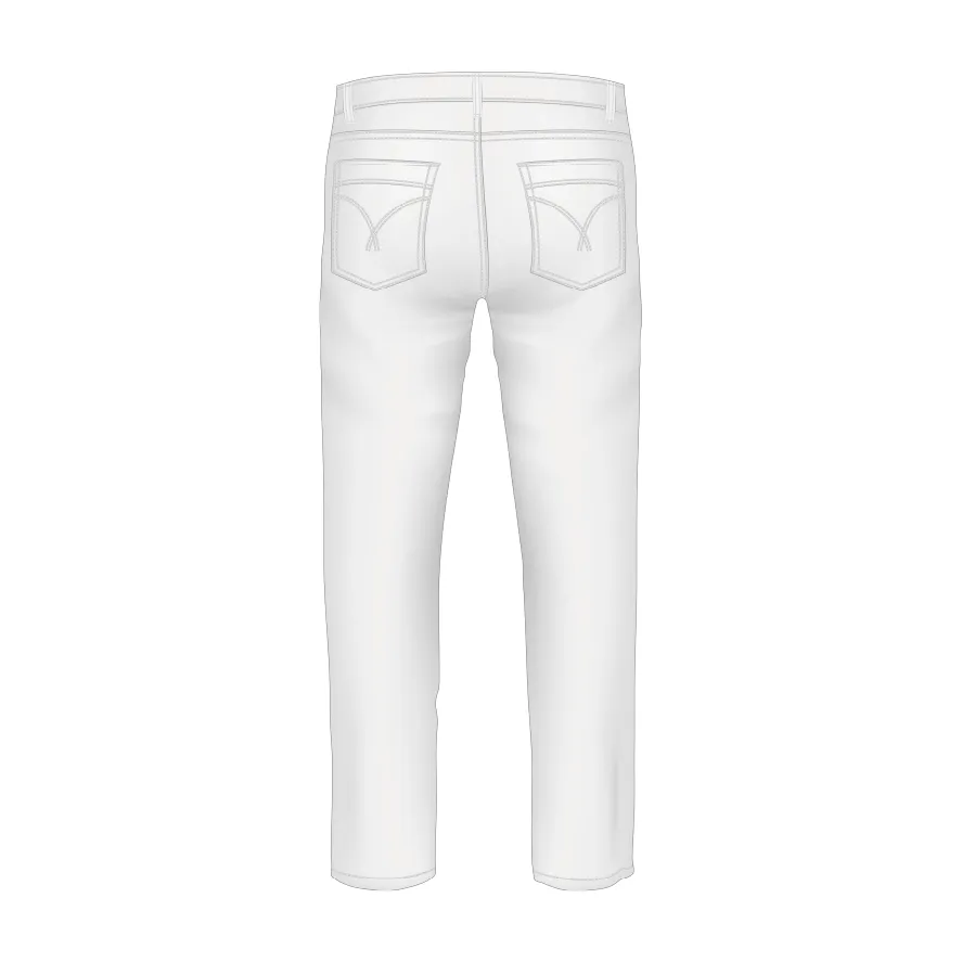 Ham Polo Men's White Jeans