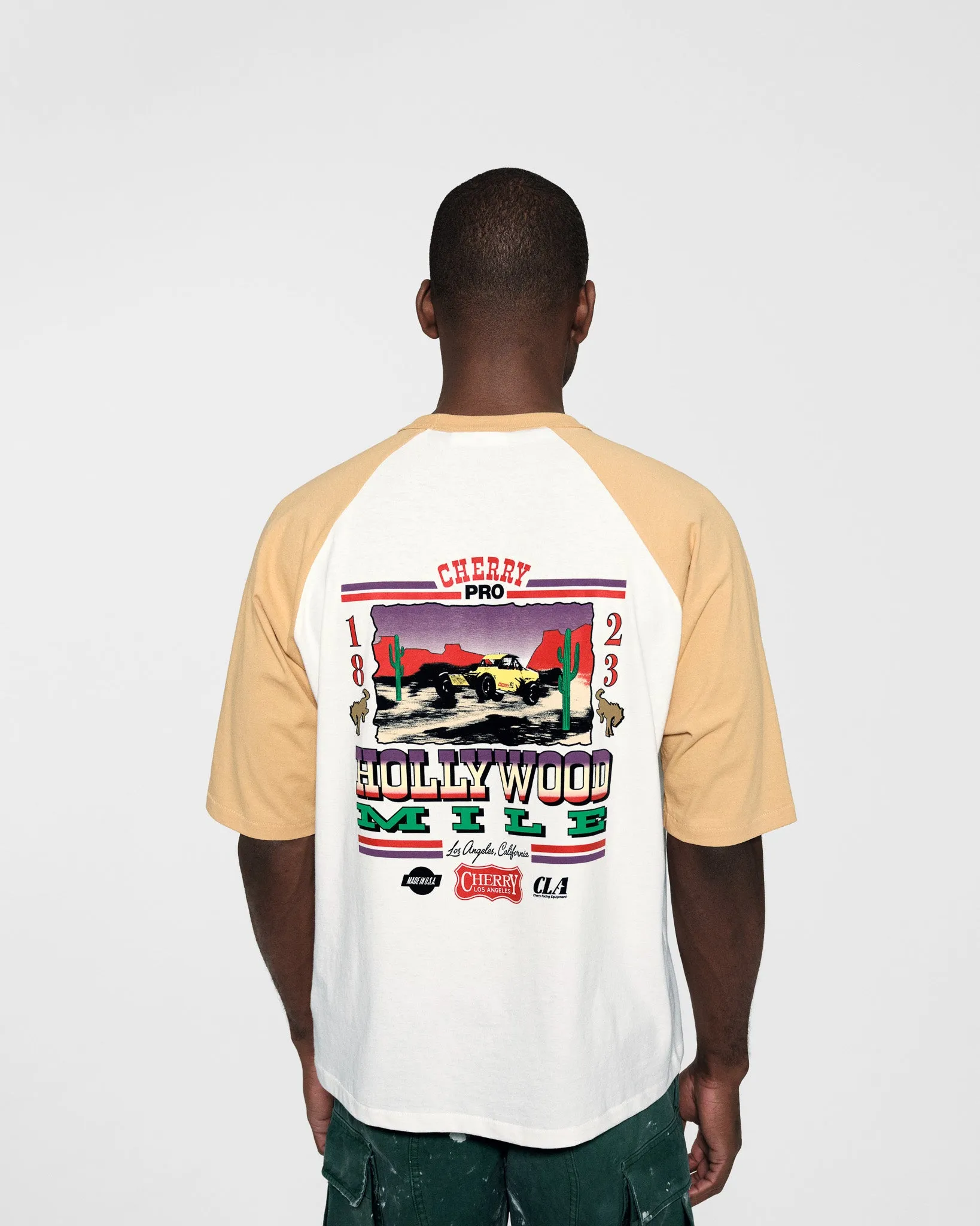 Hollywood Mile Baseball Tee (Camel)