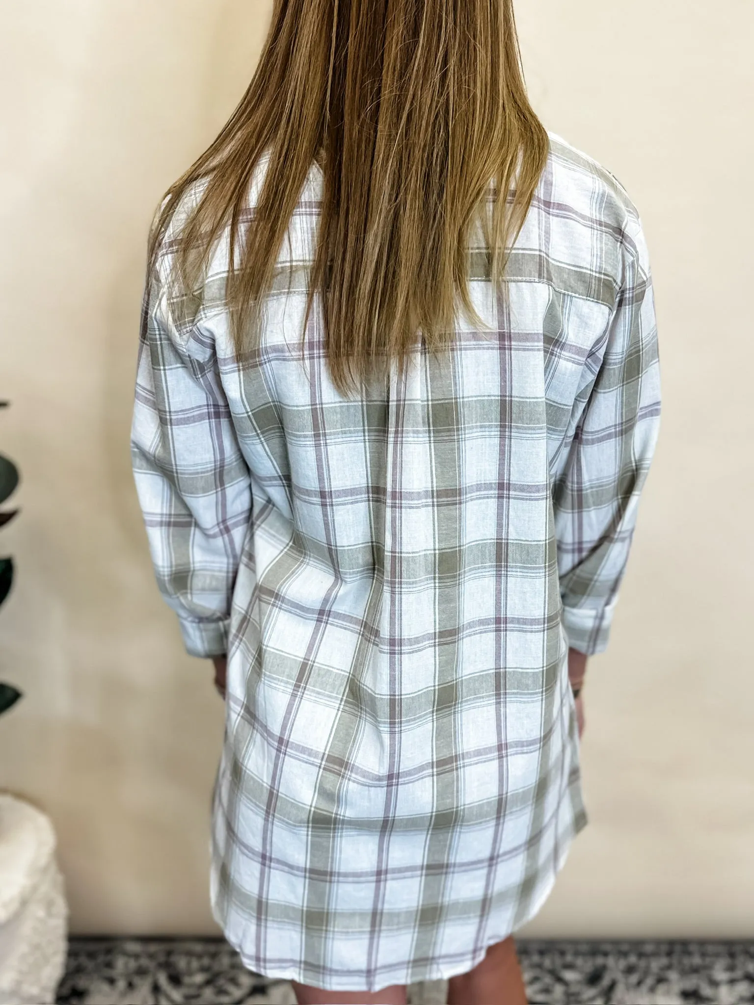 Honey Dew Plaid Button Down