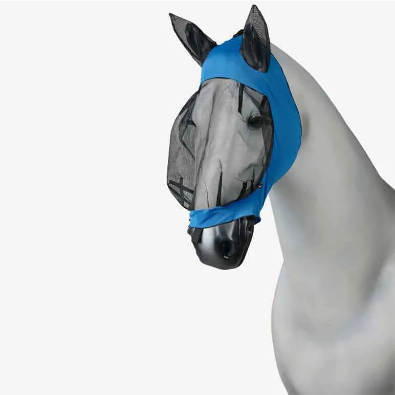 Horze Stretch Lycra Fly Mask (Blue)