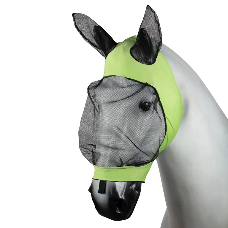 Horze Stretch Lycra Fly Mask (Green)