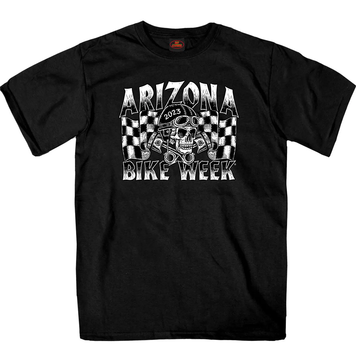 Hot Leathers AZM1347 Men's 2023 Arizona Bike Week Vintage Skulls T-Shirt