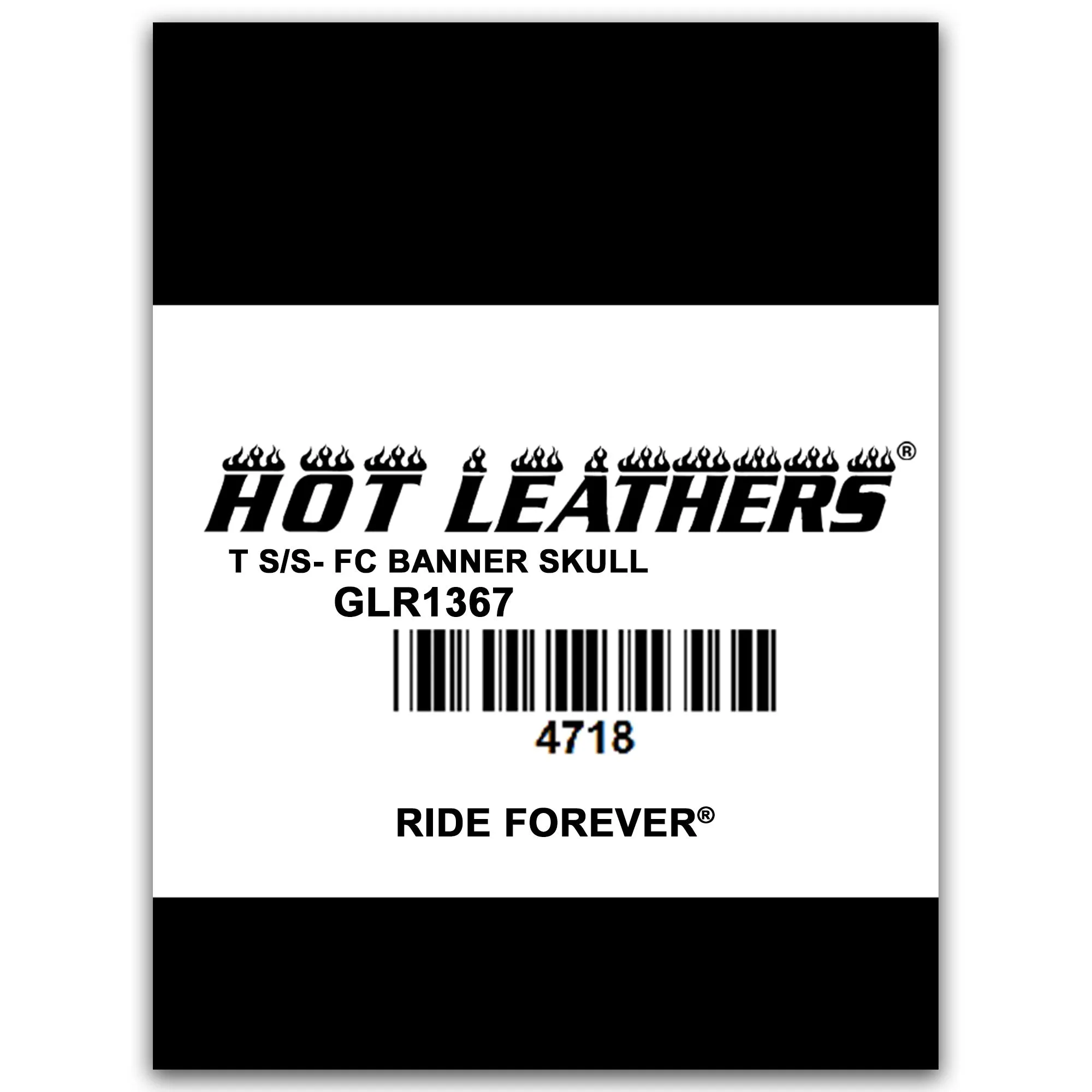 Hot Leathers GLR1428 Flag Bling Full Cut Short Sleeve Ladies Black