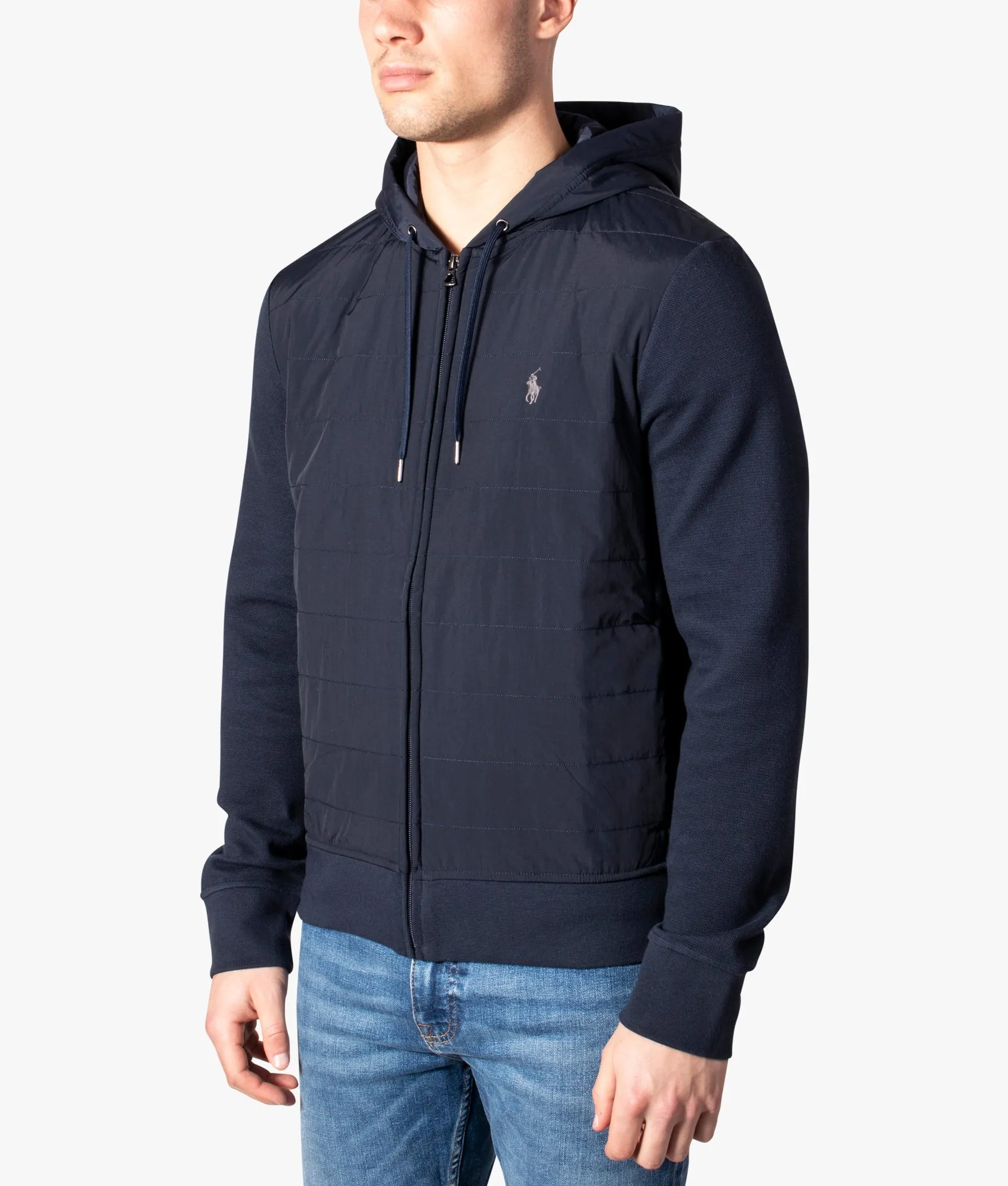 Hybrid Zip Through Hoodie