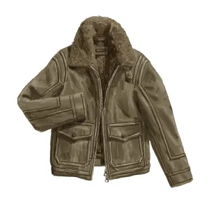 Italian Shearling Bomber