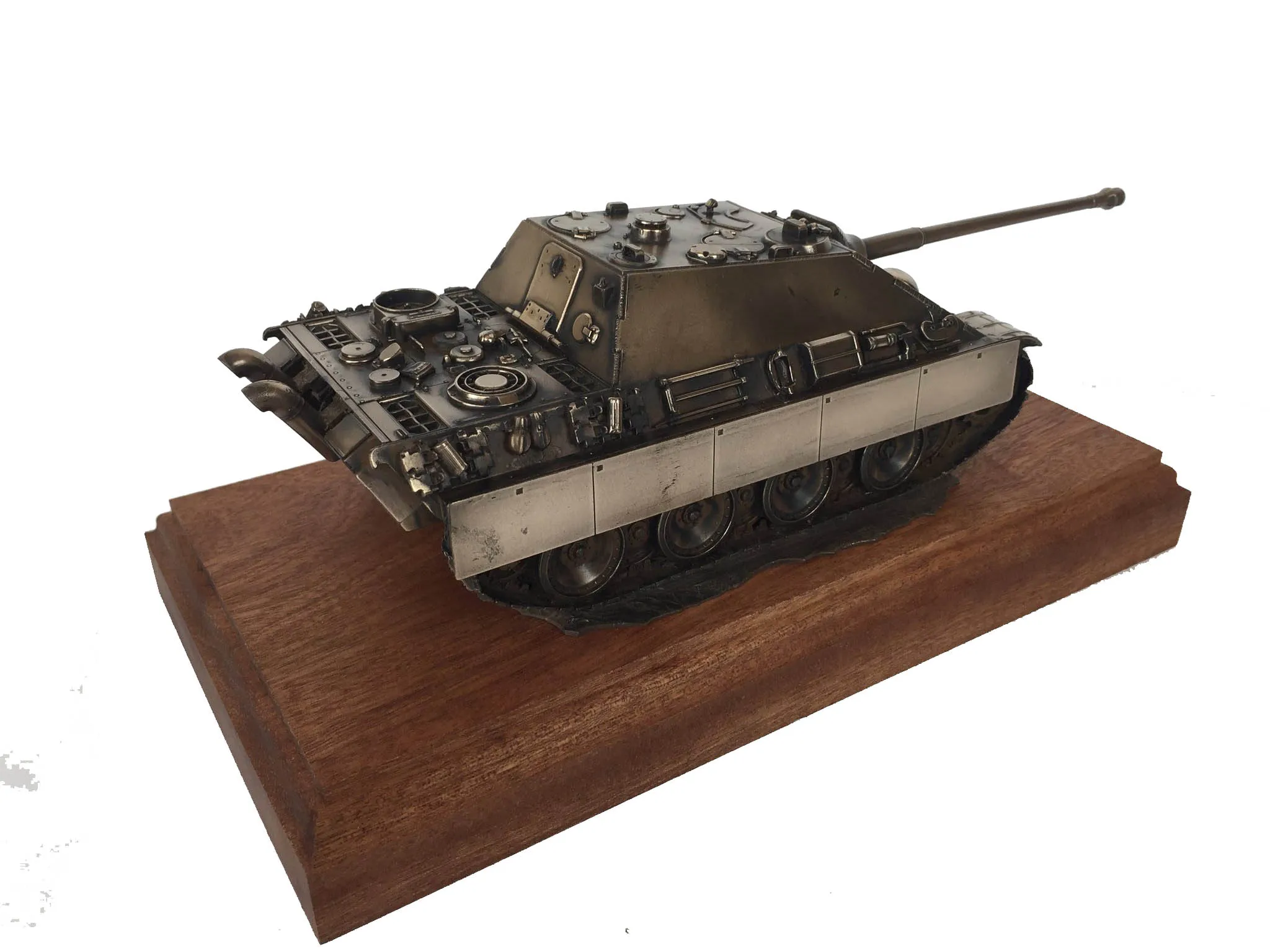 Jagdpanther Bronze Tank Destroyer Model