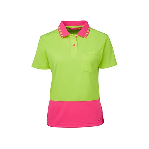 JBs Wear | Womens Hi Vis Short Sleeve Comfort Polo | 6LHCP