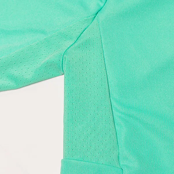 Kids Hooded Performance Long Sleeve Shirt | Mint | SA Logo