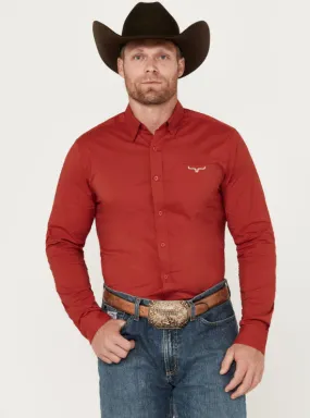 Kimes Ranch Men's Team Red Dress Shirt