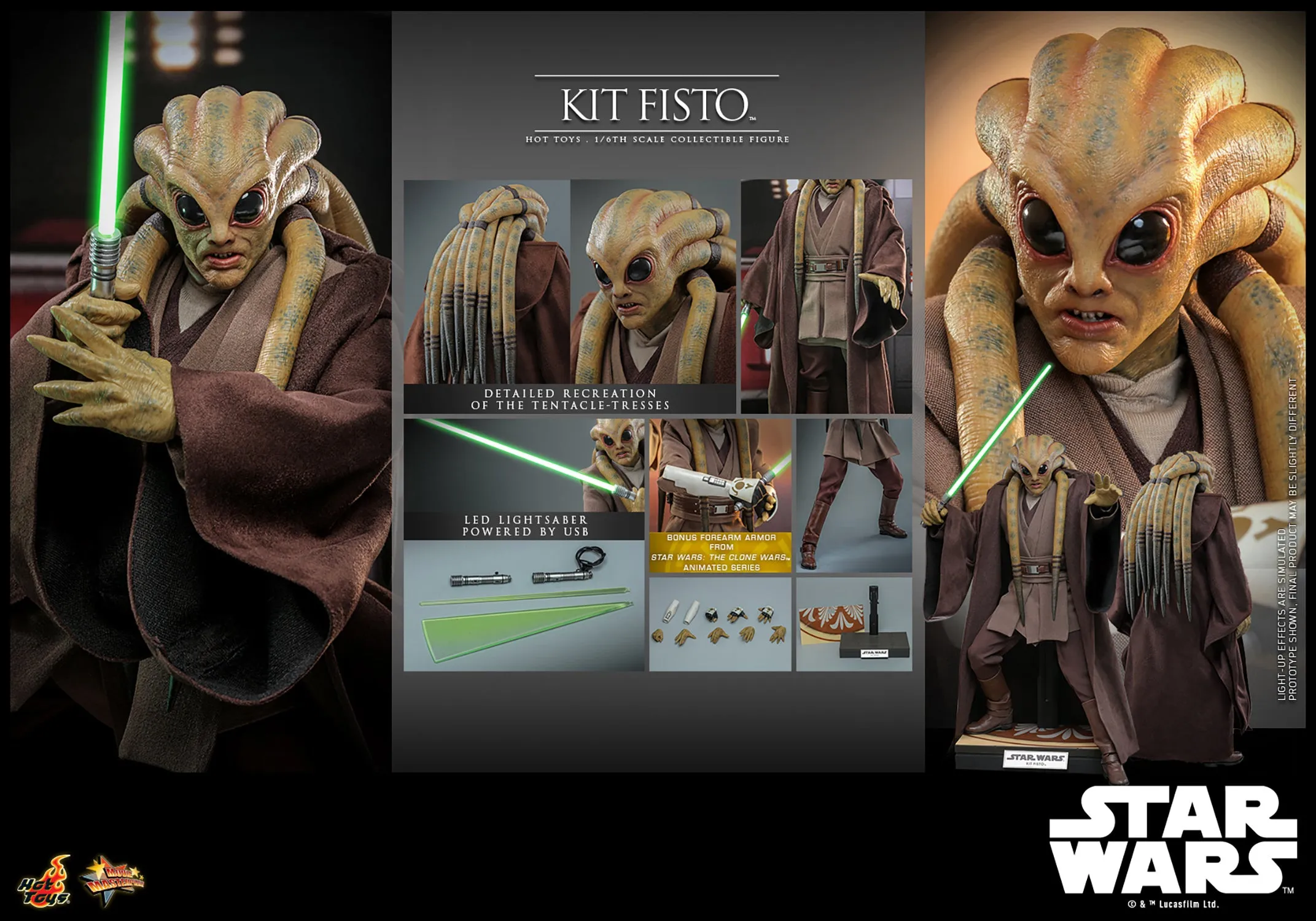 Kit Fisto Sixth Scale Figure by Hot Toys