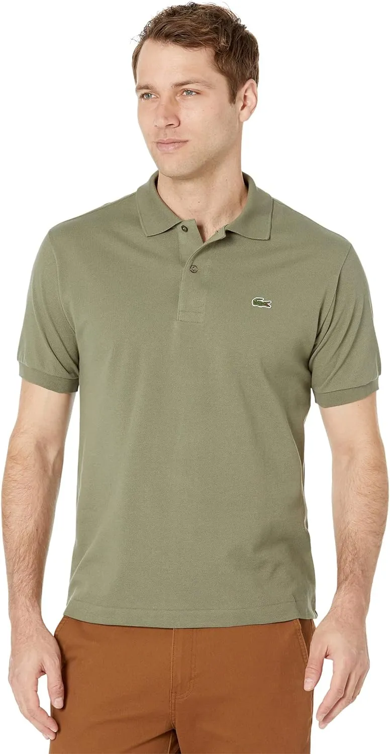 Lacoste Mens Short Sleeve Pima Jersey Interlock Regular Fit Polo