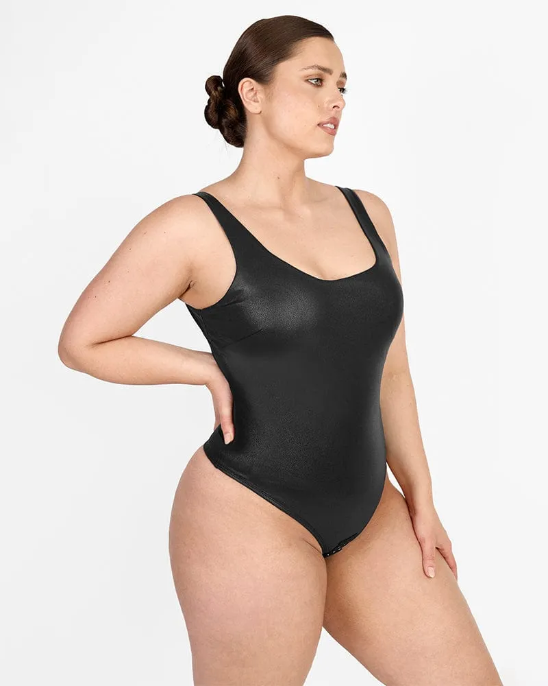 Leather Sculpt Outdoor Tank Bodysuit