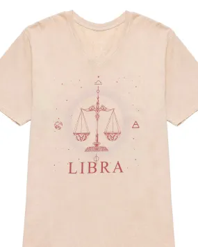 Libra Zodiac Graphic V-Neck T-Shirt | S-2XL