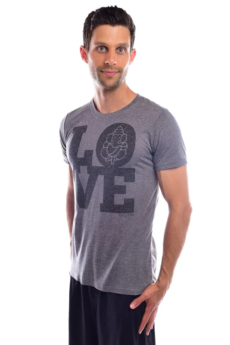 Love Ganesh on Linen Blend Crew Neck