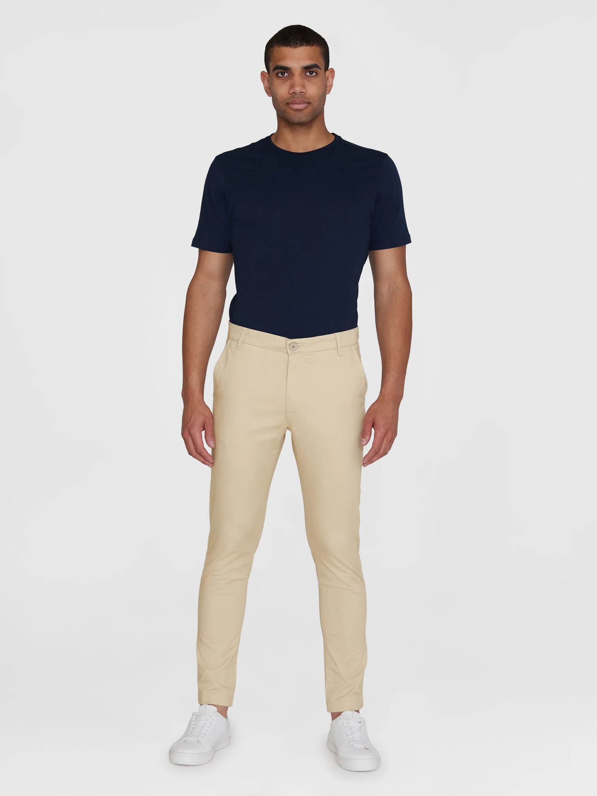 LUCA slim twill chino pants - Light feather gray