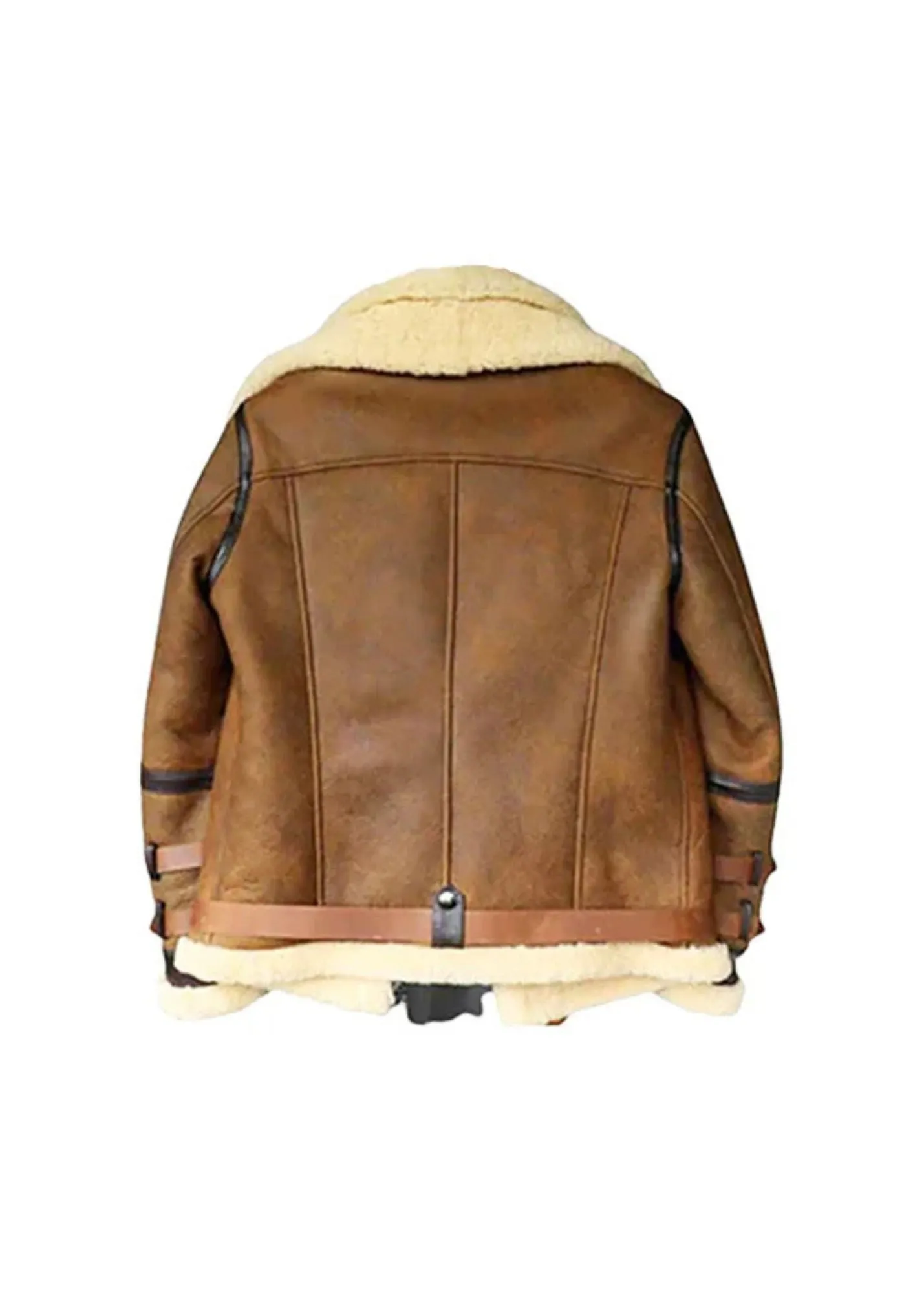 Men's Classic Aviator Genuine Leather Shearling Jacket