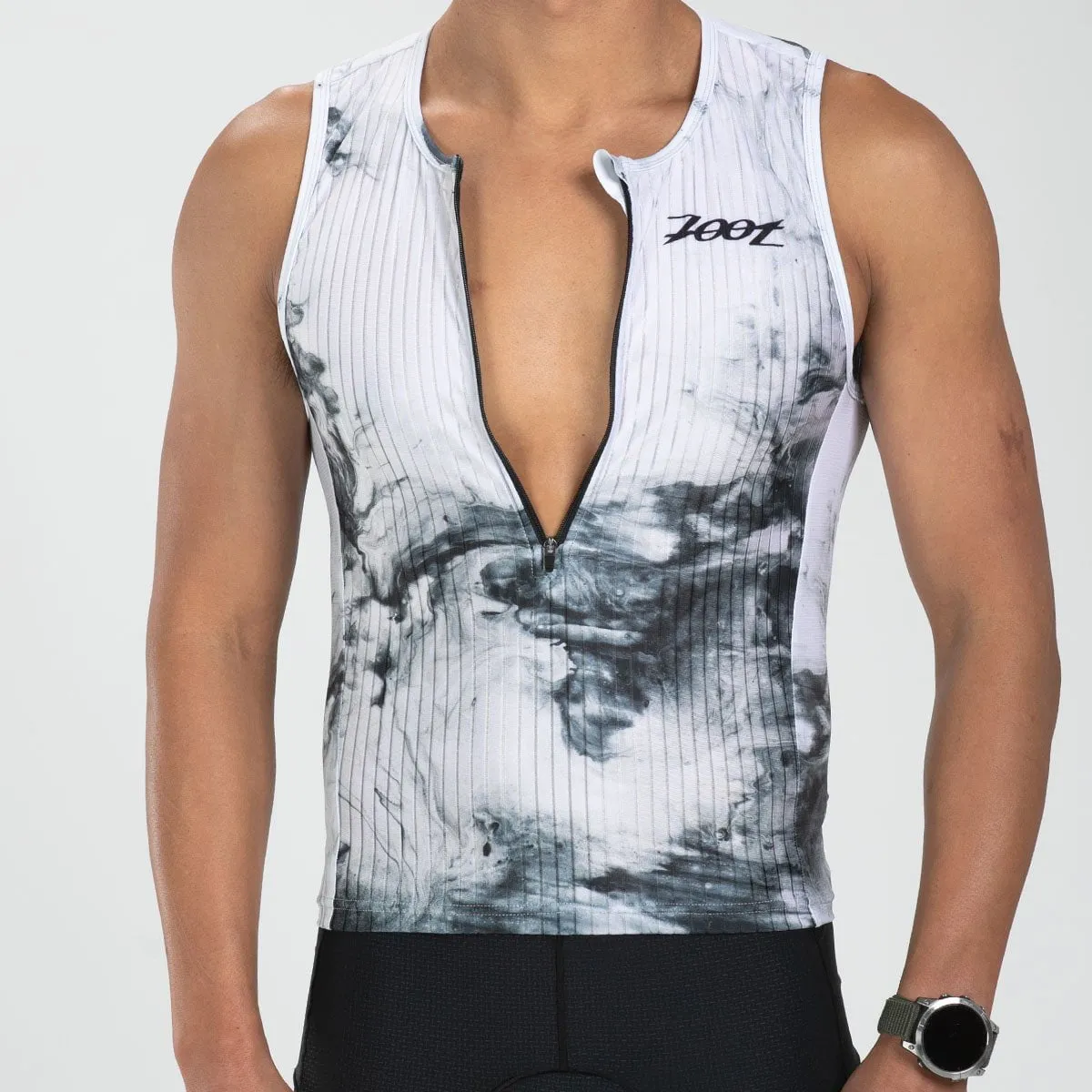 Men's Elite Tri Tank - White Hot