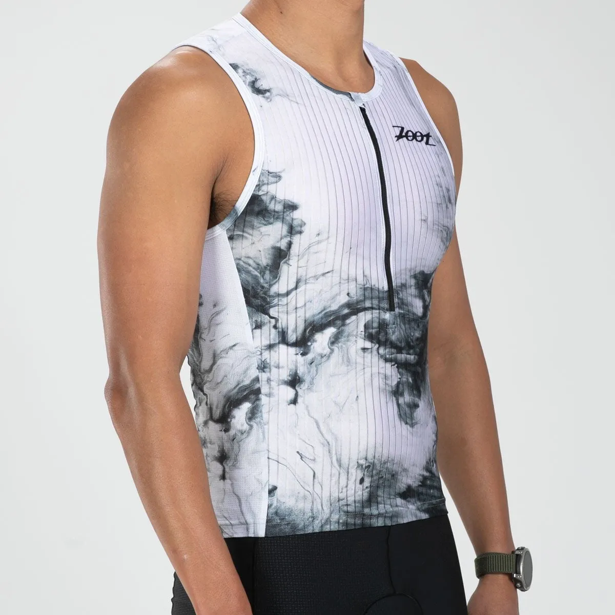 Men's Elite Tri Tank - White Hot