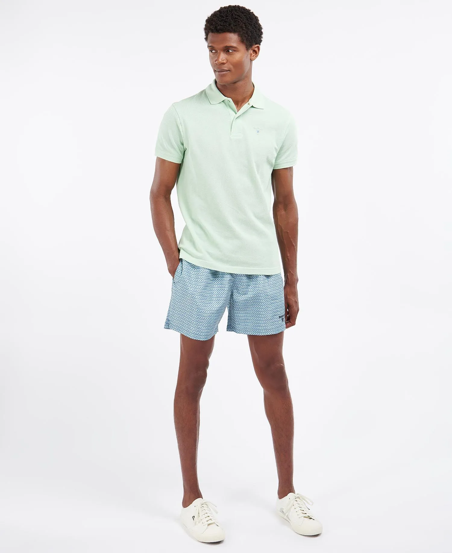 Men's Sports Polo - Dusty Mint