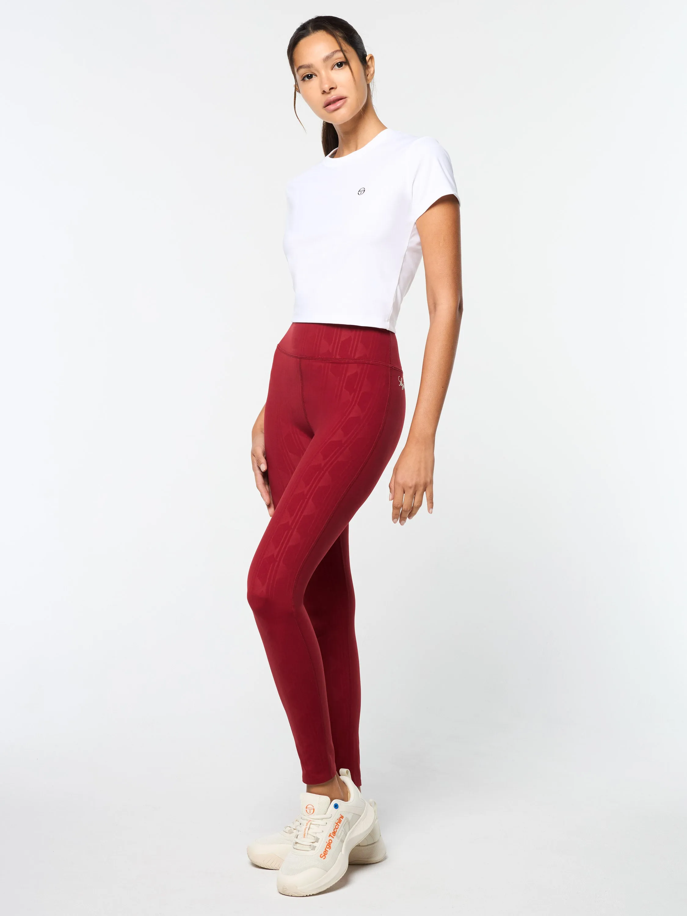 Mirano Fitted Crop Top- Brilliant White