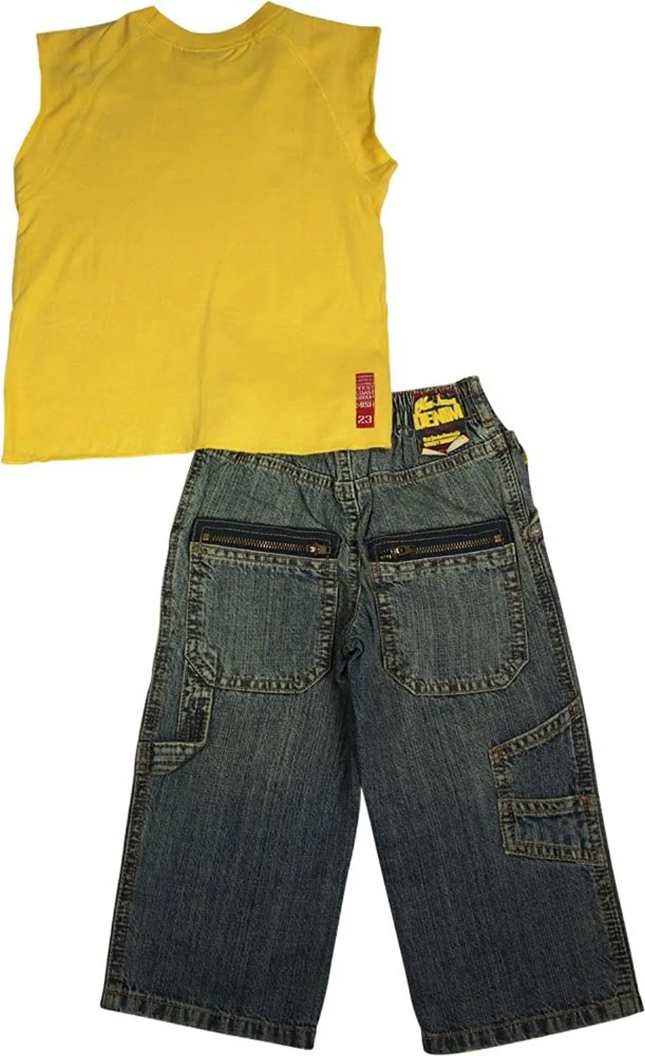 Mish Boys - Baby Boys 2 Styles - Sleeveless Denim Pant Set