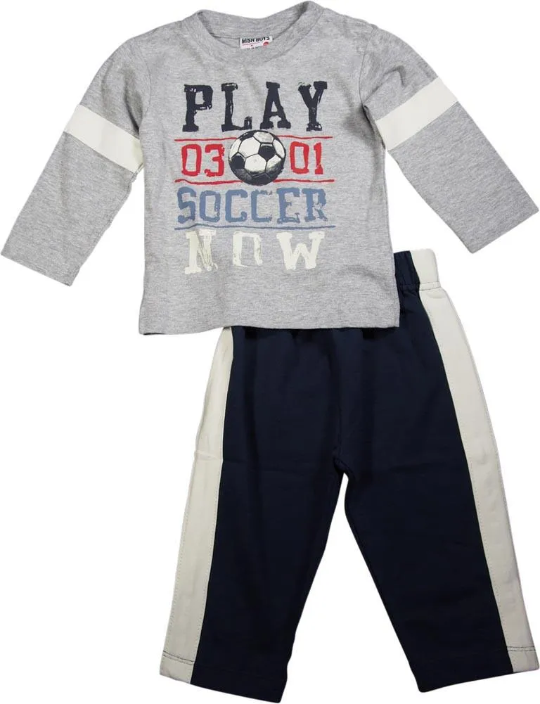 Mish Mish Baby Boys Infant Toddler Long Sleeve Cotton 2 Piece Pant Sets