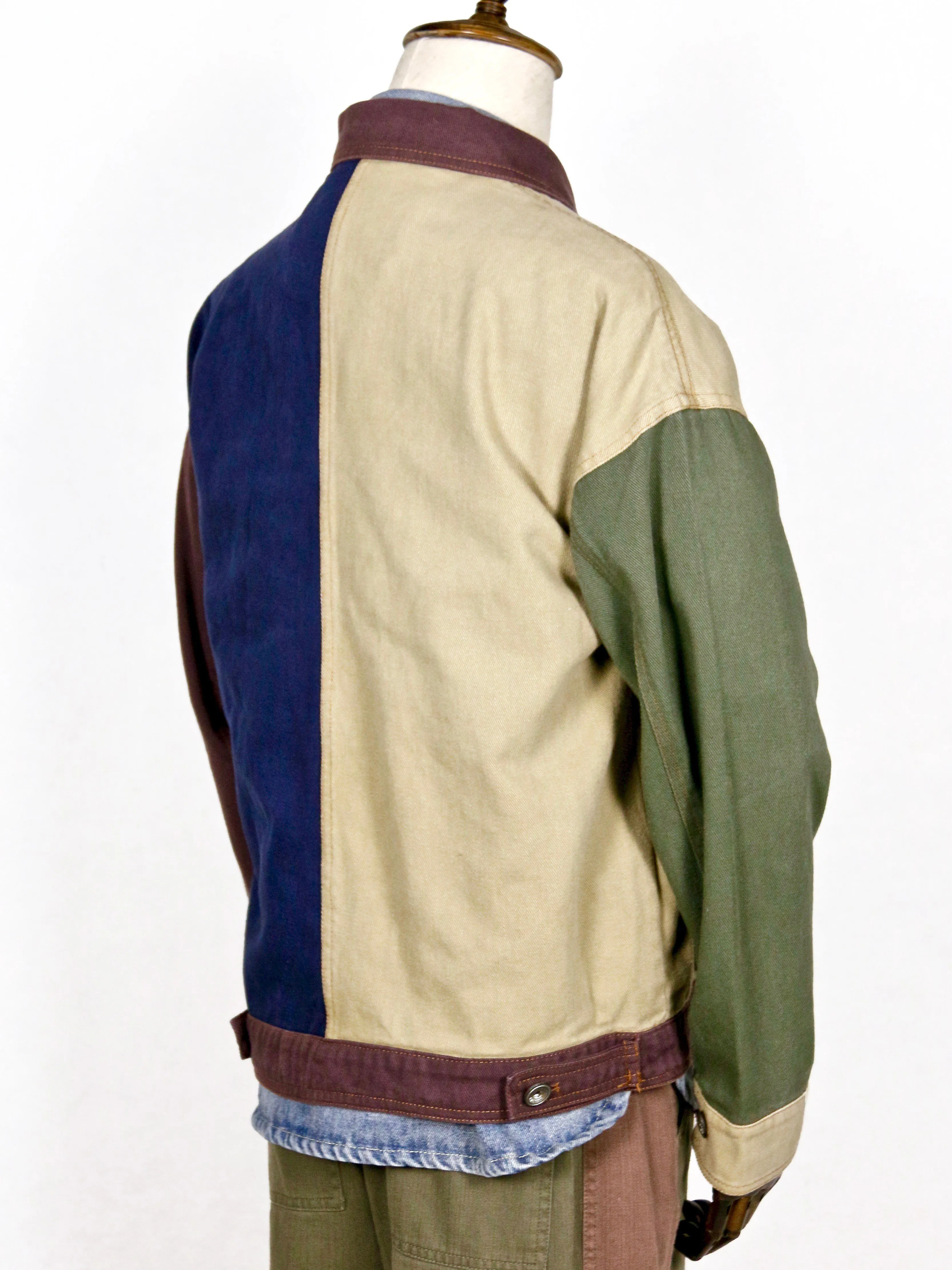 Multicolour 4-Pocket Workwear Denim Jacket