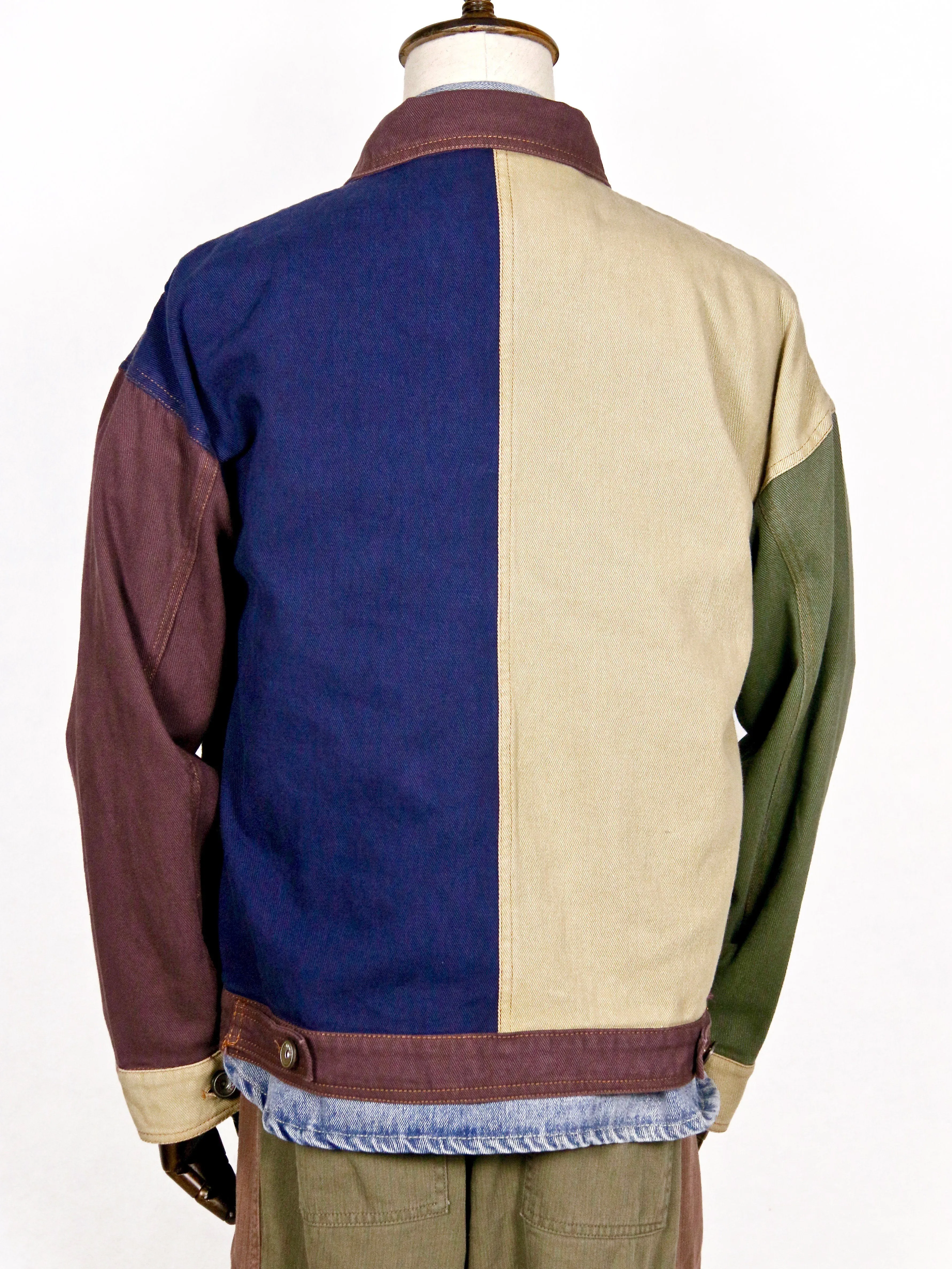 Multicolour 4-Pocket Workwear Denim Jacket