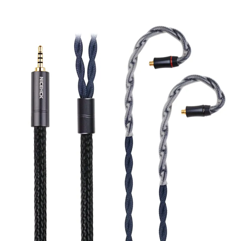 NiceHCK DragonScale 7N OCC PA Silver Alloy Mixed Earphone Cable