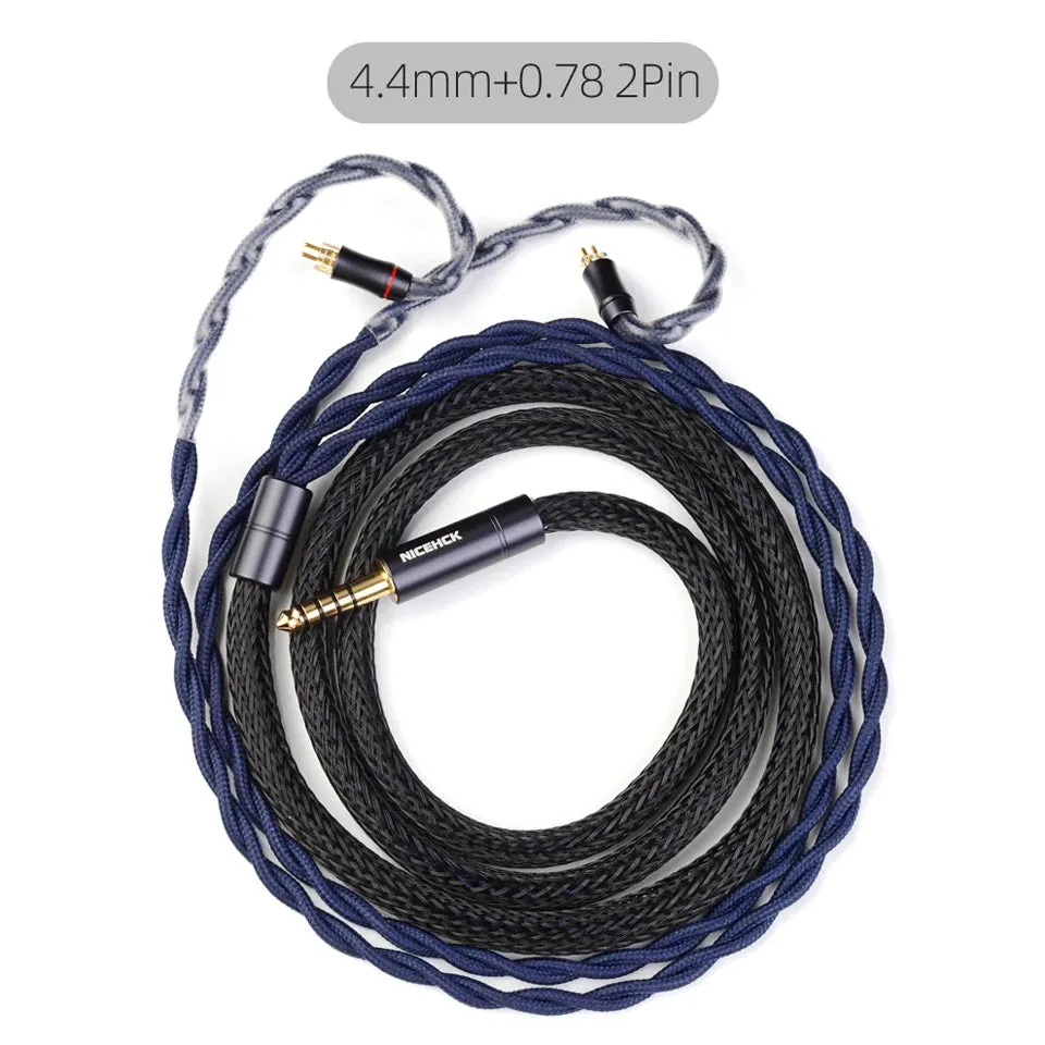 NiceHCK DragonScale 7N OCC PA Silver Alloy Mixed Earphone Cable