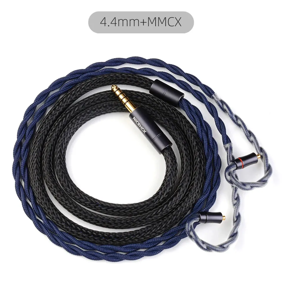 NiceHCK DragonScale 7N OCC PA Silver Alloy Mixed Earphone Cable