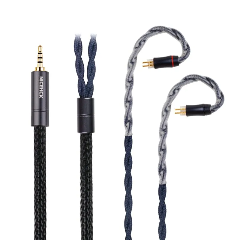 NiceHCK DragonScale 7N OCC PA Silver Alloy Mixed Earphone Cable