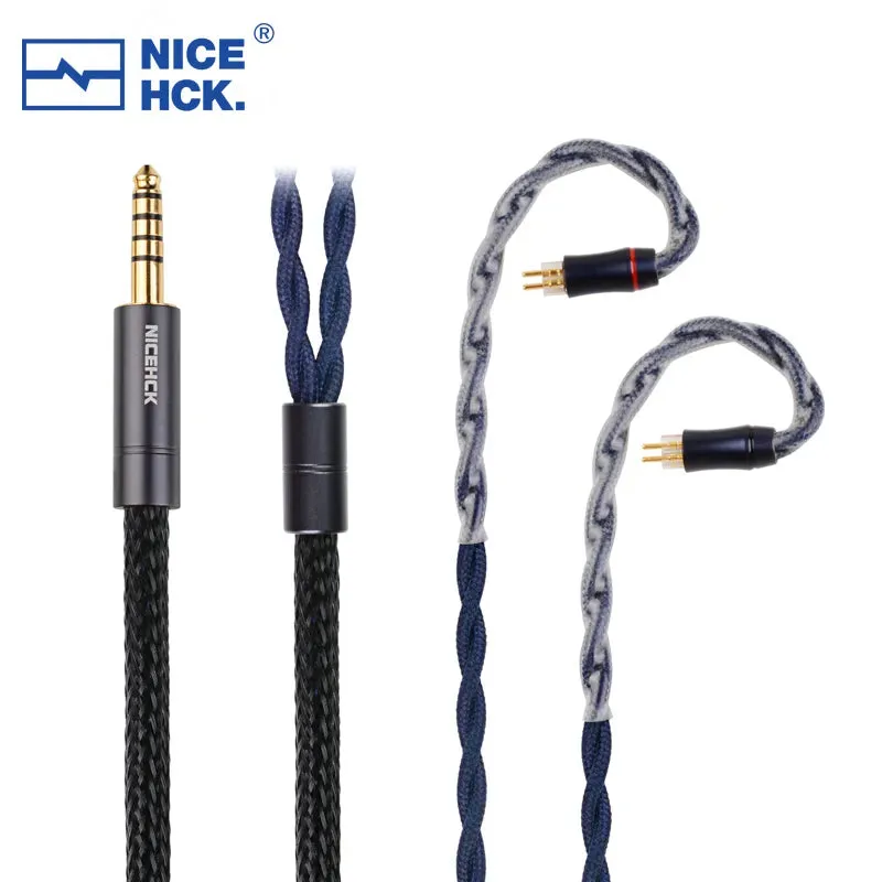 NiceHCK DragonScale 7N OCC PA Silver Alloy Mixed Earphone Cable