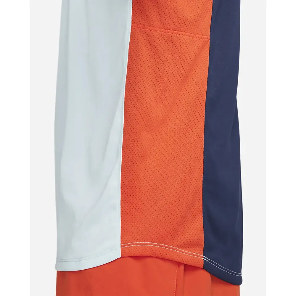 Nike Court Dri-Fit Advantage Slam Top (Men's) - Blue/Midnight Navy/Team Orange/Black