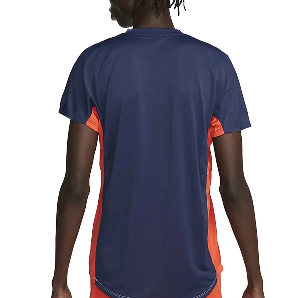 Nike Court Dri-Fit Advantage Slam Top (Men's) - Blue/Midnight Navy/Team Orange/Black