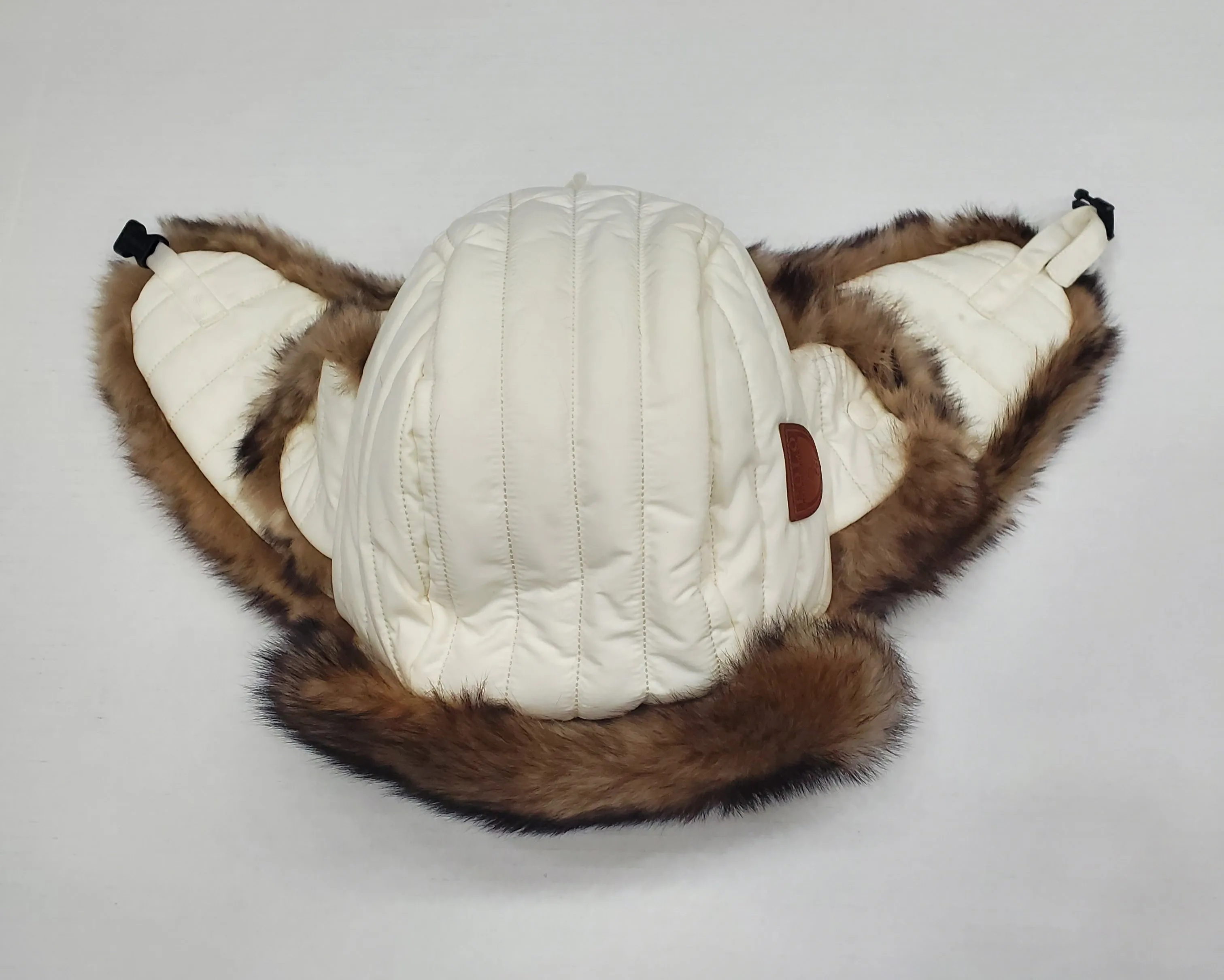 Nwt Polo Ralph Lauren Polo Ralph Lauren Cream Quilted Lamb Shearling Fur Hat