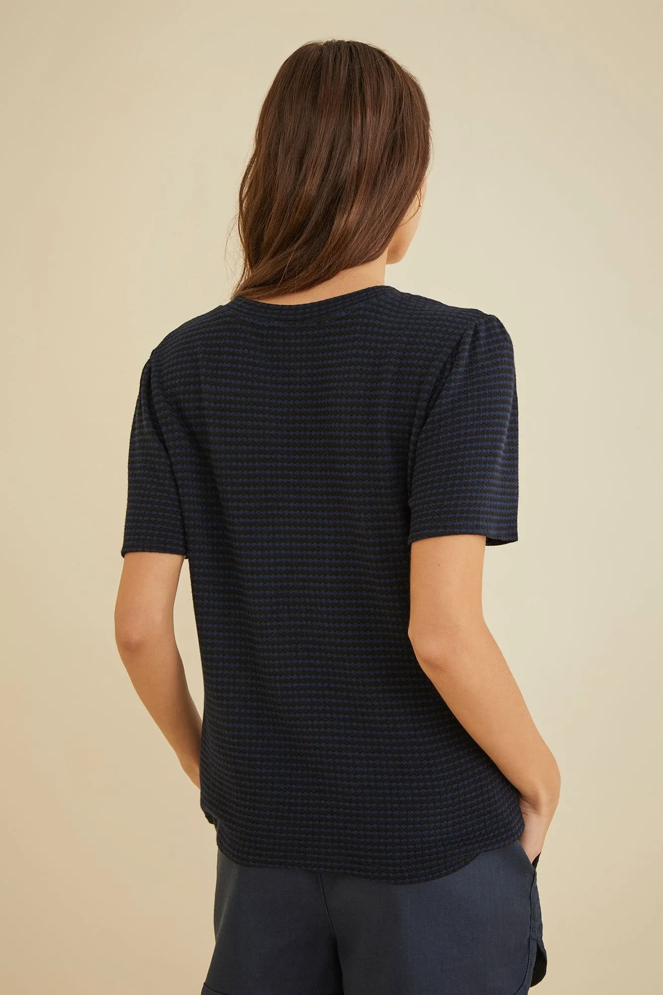 Odilia Scallop Knit Tee