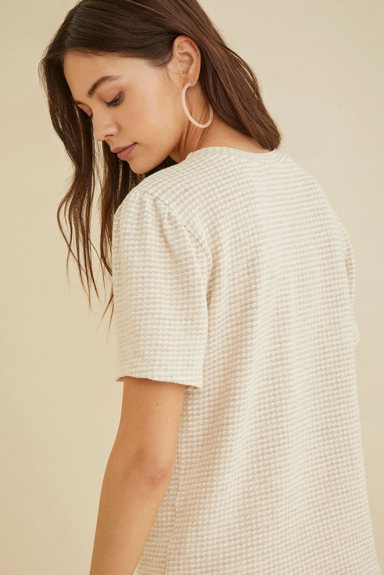 Odilia Scallop Knit Tee