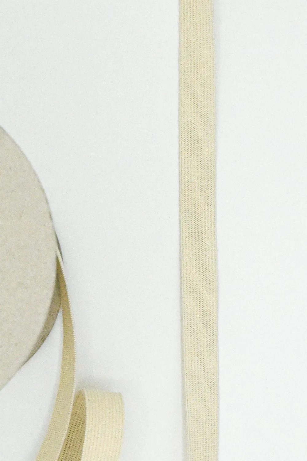 Organic Cotton / Natural Rubber Elastic (Various Widths)