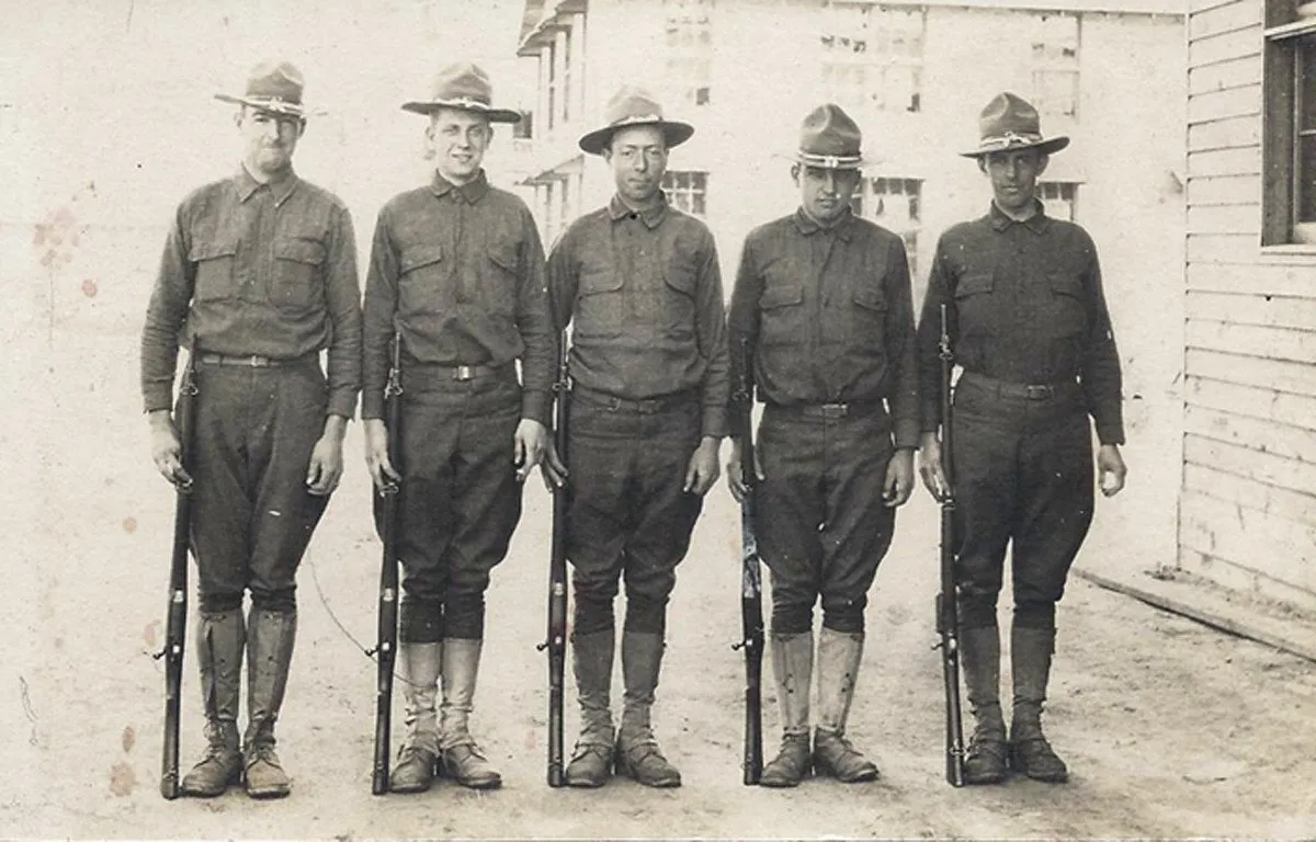 Original U.S. WWI 20th Engineers AEF Named Uniform Grouping