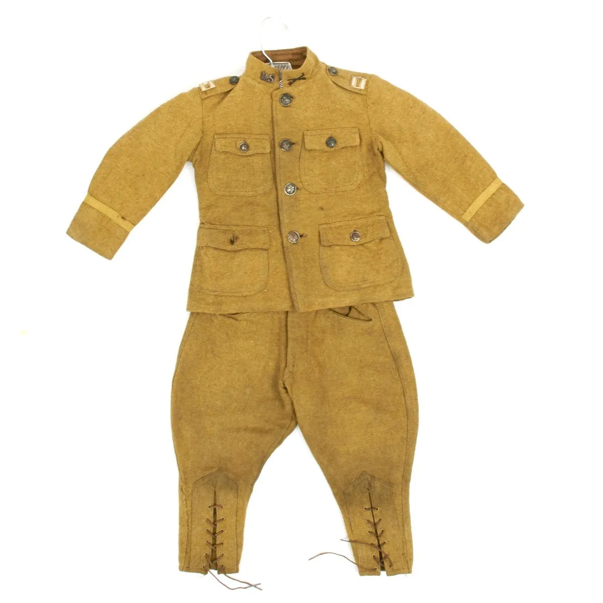 Original U.S. WWI Army Captain Child Uniform with Peaked Cap