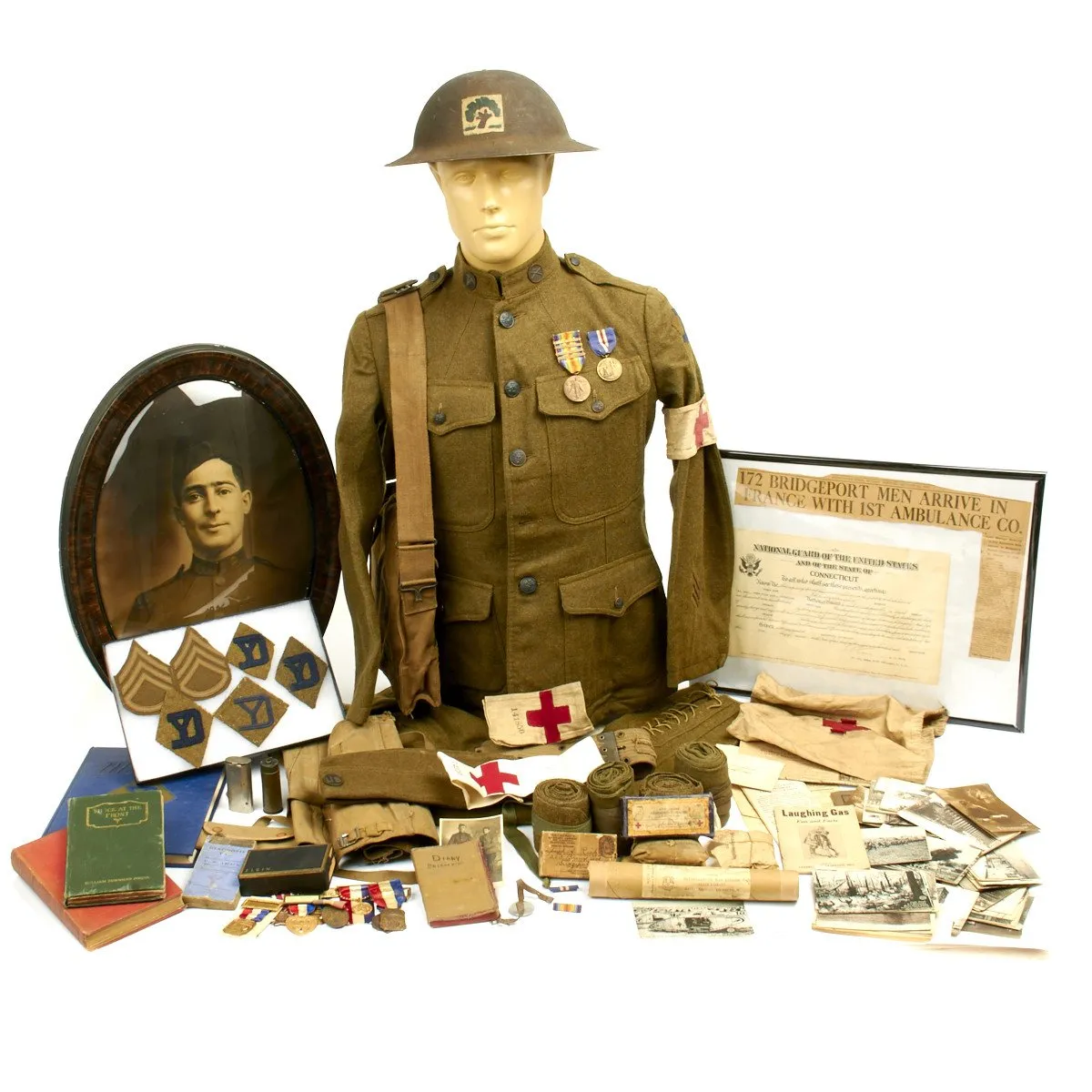 Original U.S. WWI Named 26th Infantry Division Ambulance Grouping - Private Joseph Albert Rich