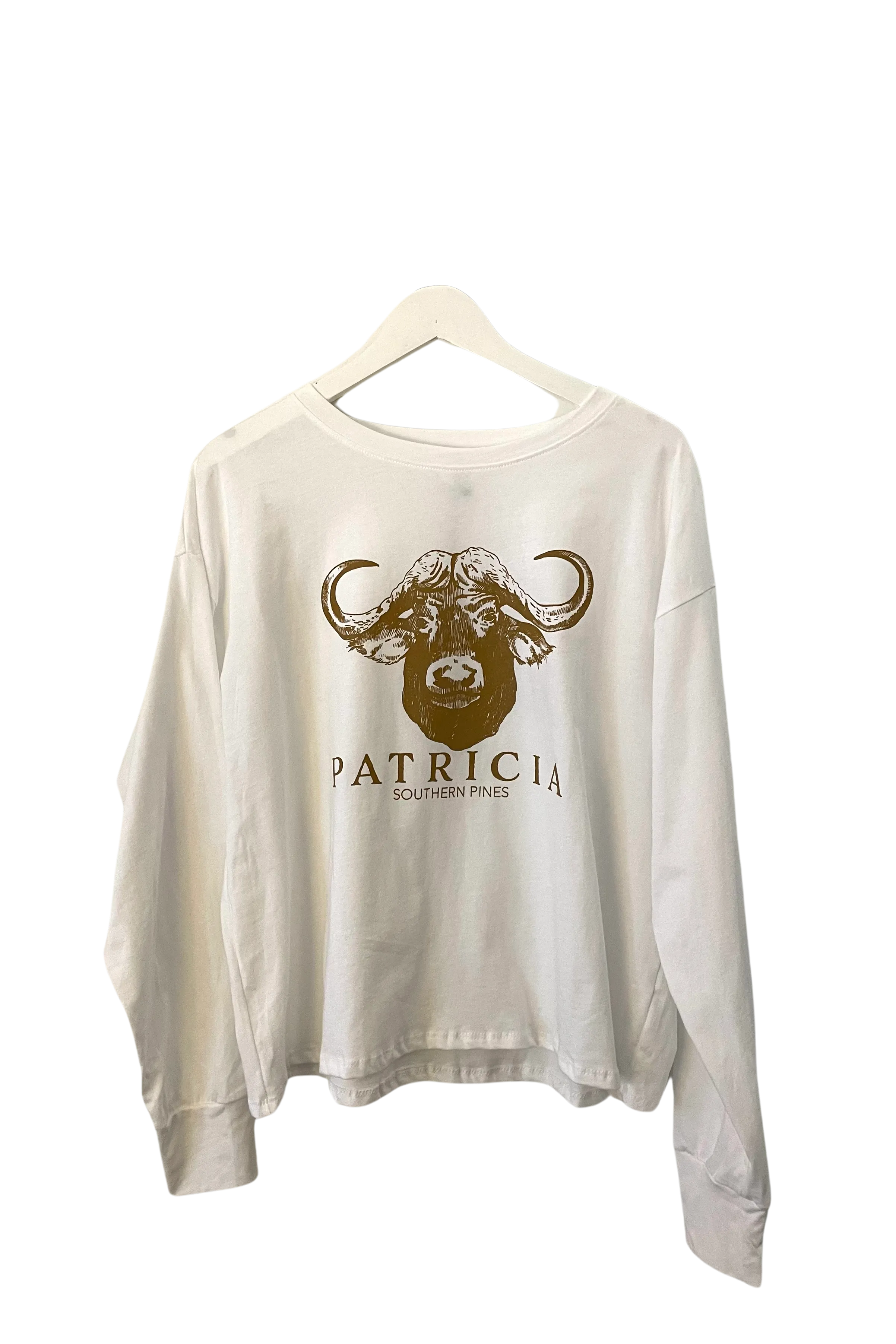 PATRICIA Graphic Long Sleeve T - White