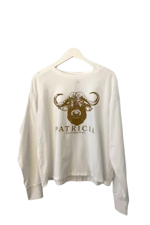 PATRICIA Graphic Long Sleeve T - White